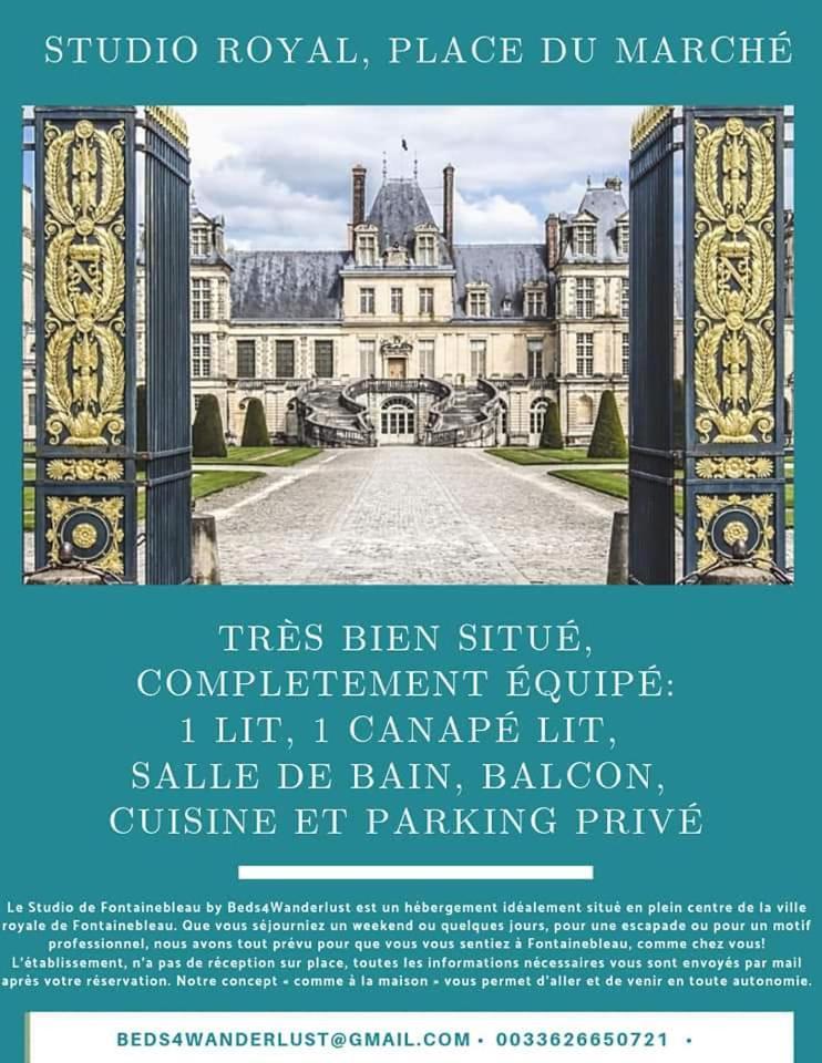 Studio Royal by Beds4Wanderlust - Place du marché avec parking privé Fontainebleau Chambre photo